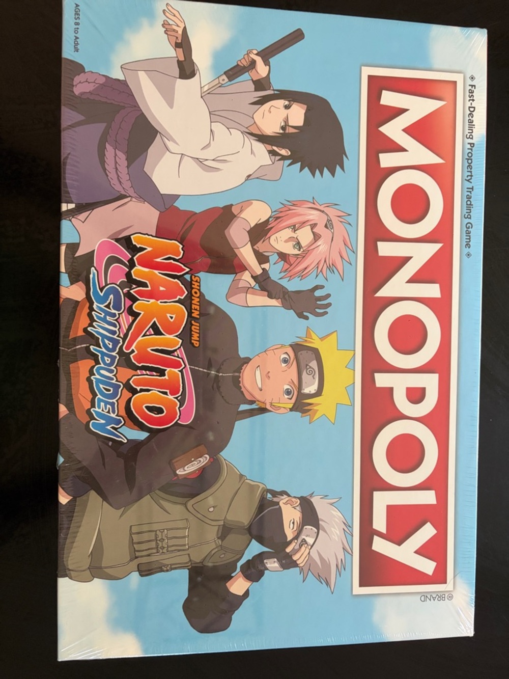 Naruto Shippuden Monopoly Board Game. Still in plastic wrap. Never opened.